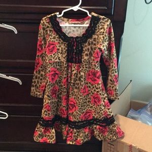 Rose and Animal print dress